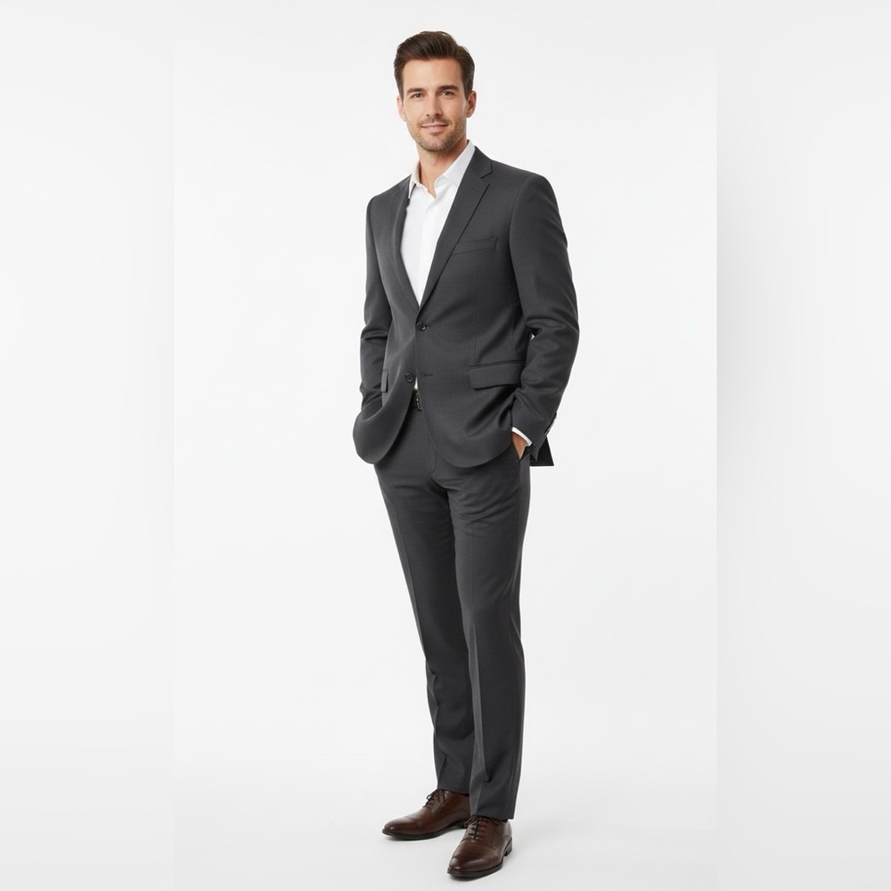 Saks Fifth Avenue Men’s Wool Suit - Ermenegildo Zegna Cloth - Size 40L